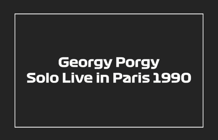 Georgy Porgy